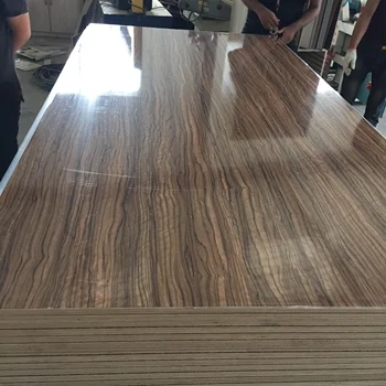 mdf uv board for kitchen cabinet/uv coating fiber cement board