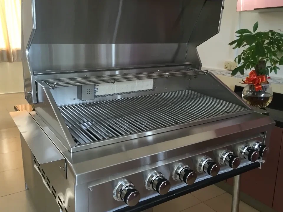 High Quality Backyard Kitchen Stainless Steel Grill Barbeque 6 Burners