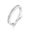 Fantastic jewelry round cubic zirconia luxury eternity band alloy ring eternity wedding band rings