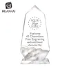 do your own logo printing butterfly souvenir china crystal trophy