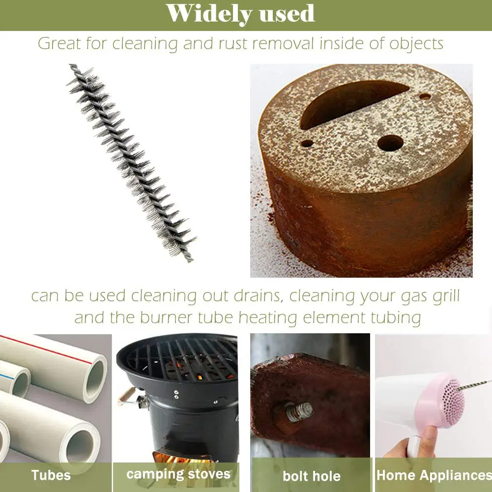 Wire Tube Brushes For Cleaning Stainless Steel Round Wire Brush Brass