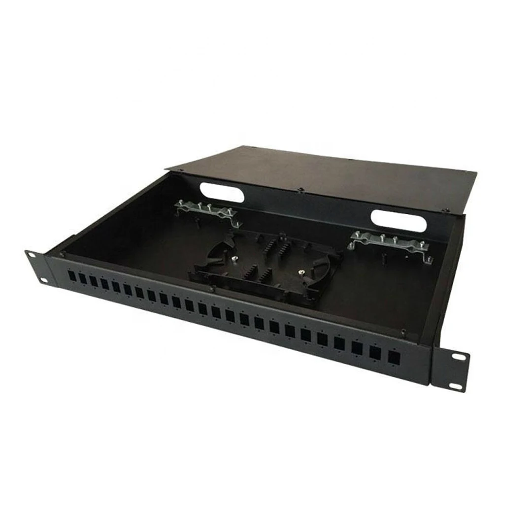 19 Inch Ftth 24 Ports Sc Lc Rack Mount Fiber Optic Distribution Frame ...