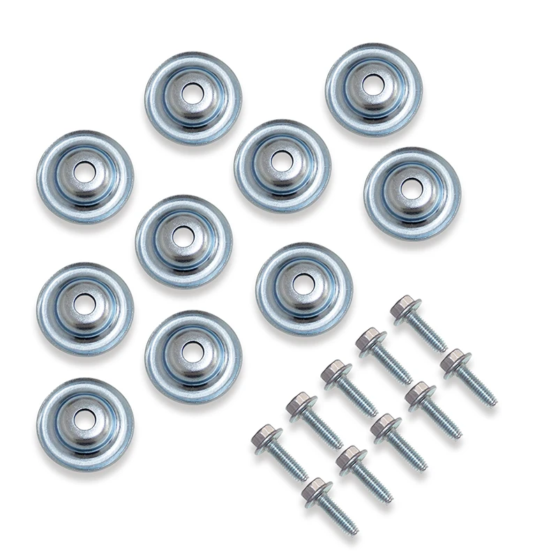 10pcs Skid Plate Washers And Bolts For Polaris Rzr 1000 900 800 570 Xp