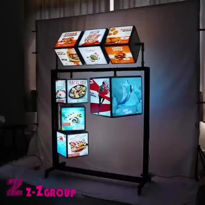 Factory Custom Led Waterproof Menu Poster Light Box Board Display