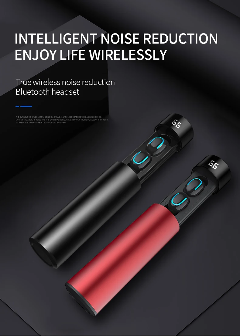 HBQ Q67 TWS Wireless Earbuds 3D Stereo Mini Bluetooth Earphone 5.0 With Mic Sports Waterproof Earphones Auto Pairing Headset - ANKUX.COM