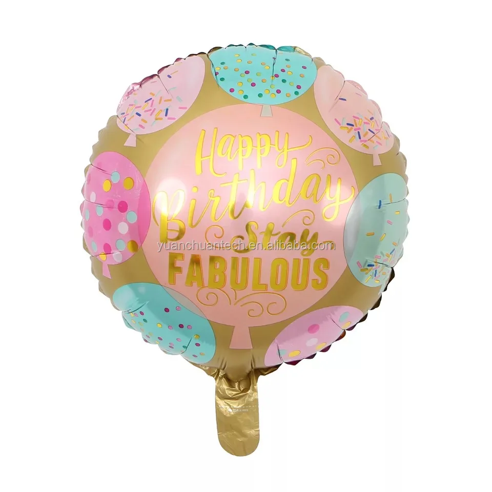 BL171 18 Inch White Round Foil Balloon Parites/Weddings/Birthday Celebrations 