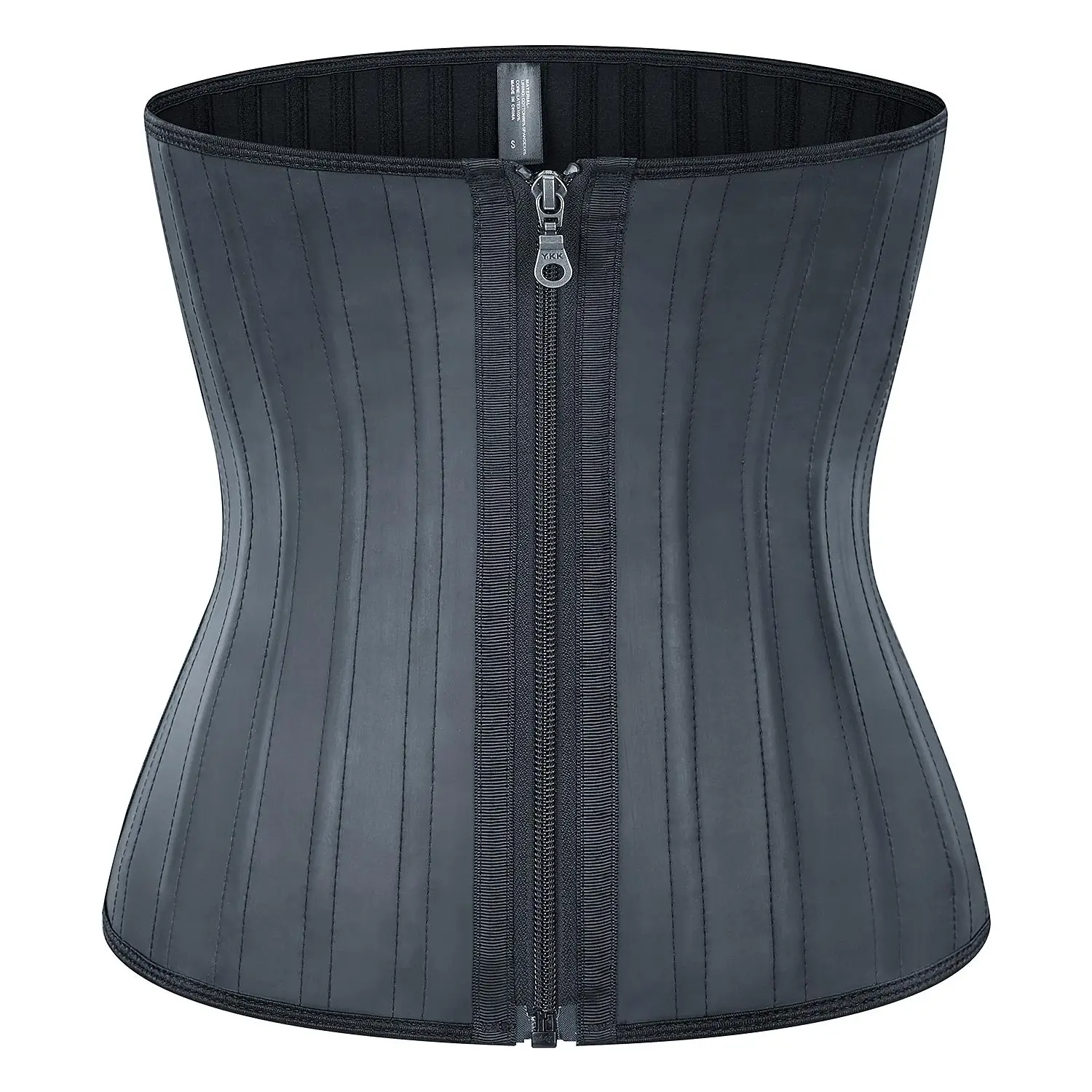 

25 steel boned detacheable latex cincher body shaper shapewear private label vendor waist trainer