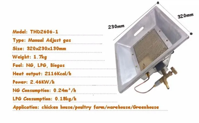 LPG Chicken Brooder - Efficient Heating for Poultry Farms