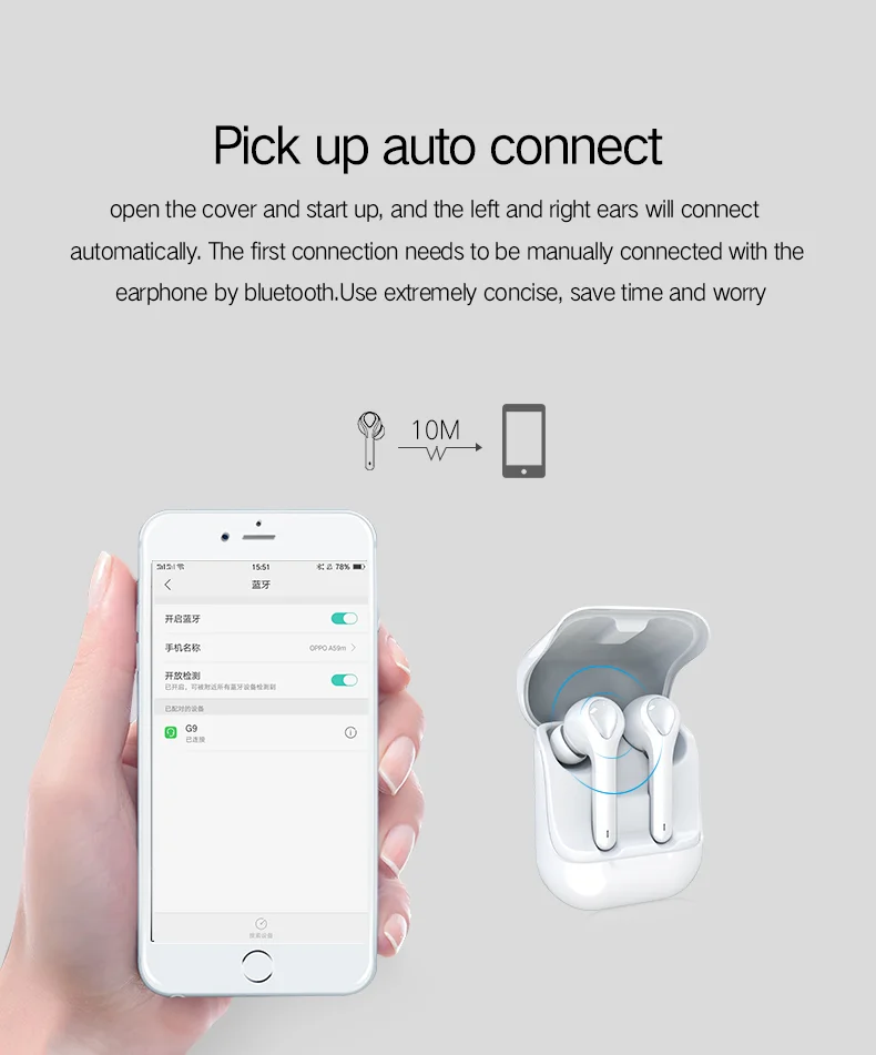 2020 Mini Blue tooth Ear Buds BT5.0 Waterproof True TWS Wireless Earbuds with Charging Case - ANKUX.COM