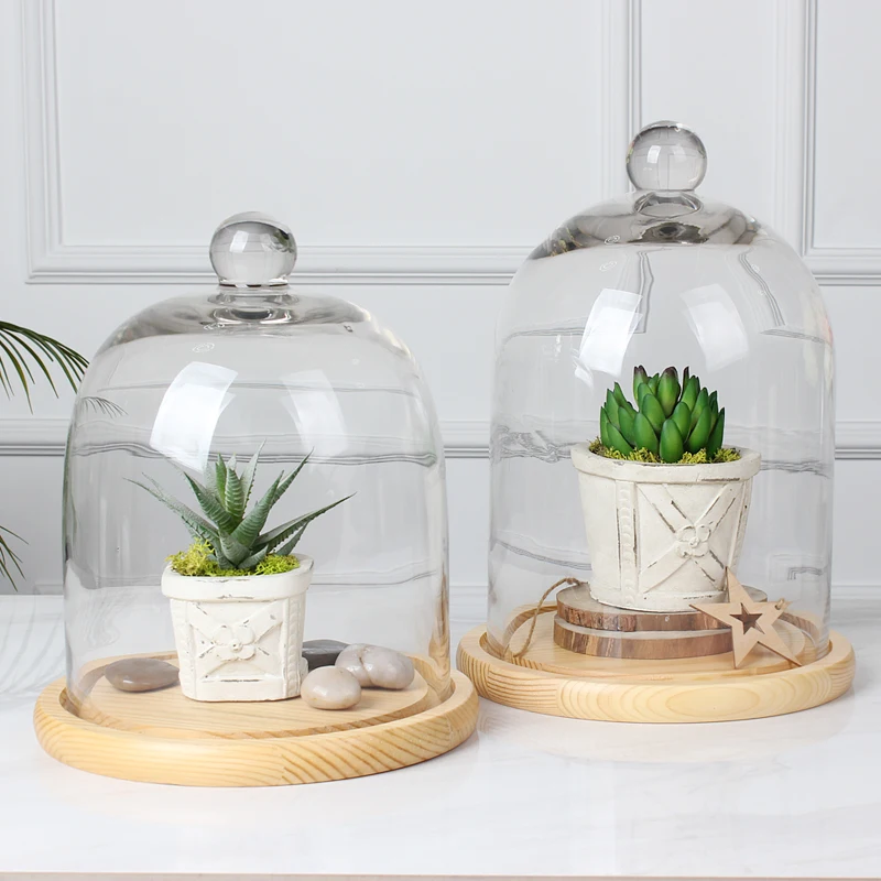 Transparent glass cover storage tank food cover kitchen fresh-keeping cover_4