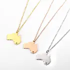 Simple silver/gold plated Australia map pendant map necklace jewelry