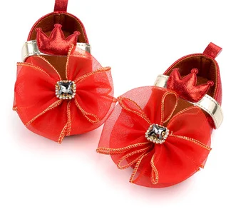 Beautiful Bow-knot Pink&white Baby Shoes Girl Toddler Shoes 2025 supplier