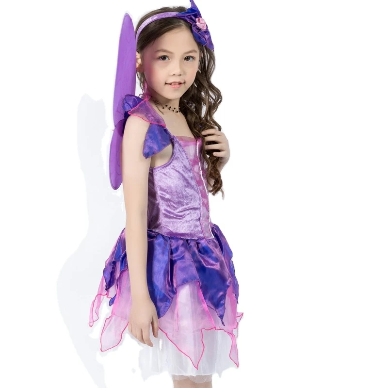 
Purple Butterfly Fairy Dresses Girls Halloween Costumes Halloween 