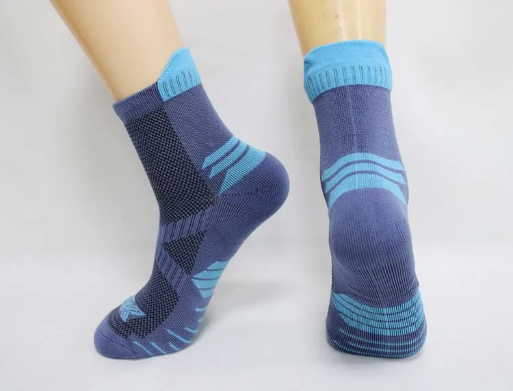 Men's socks sports solid breathable mesh sock running socks