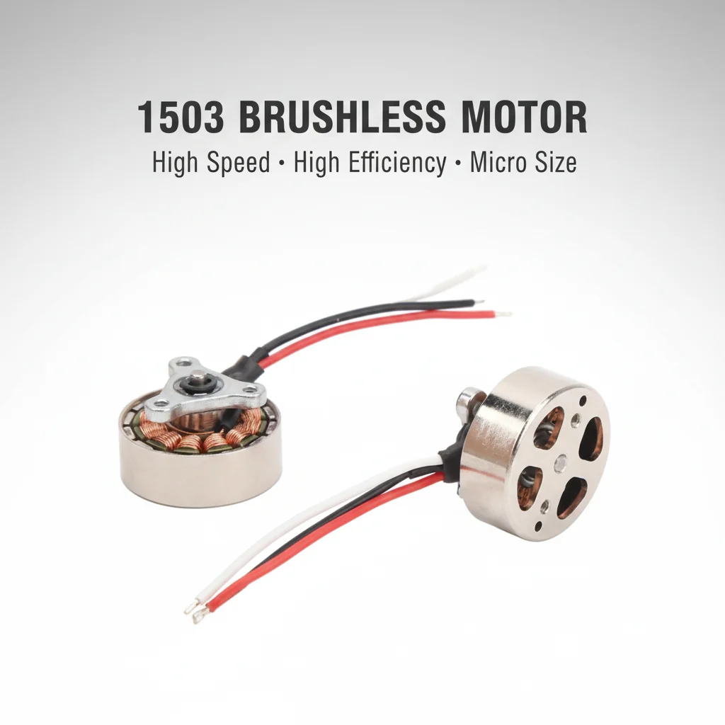 Moteur sans Balais 1503, Moteur D'avion RC de Remplacement en Alliage D'aluminium pour Quadrirotor et Avions RC