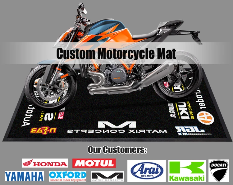 Adiva AD Moto GP Garage Workshop Floor Mat Rug 