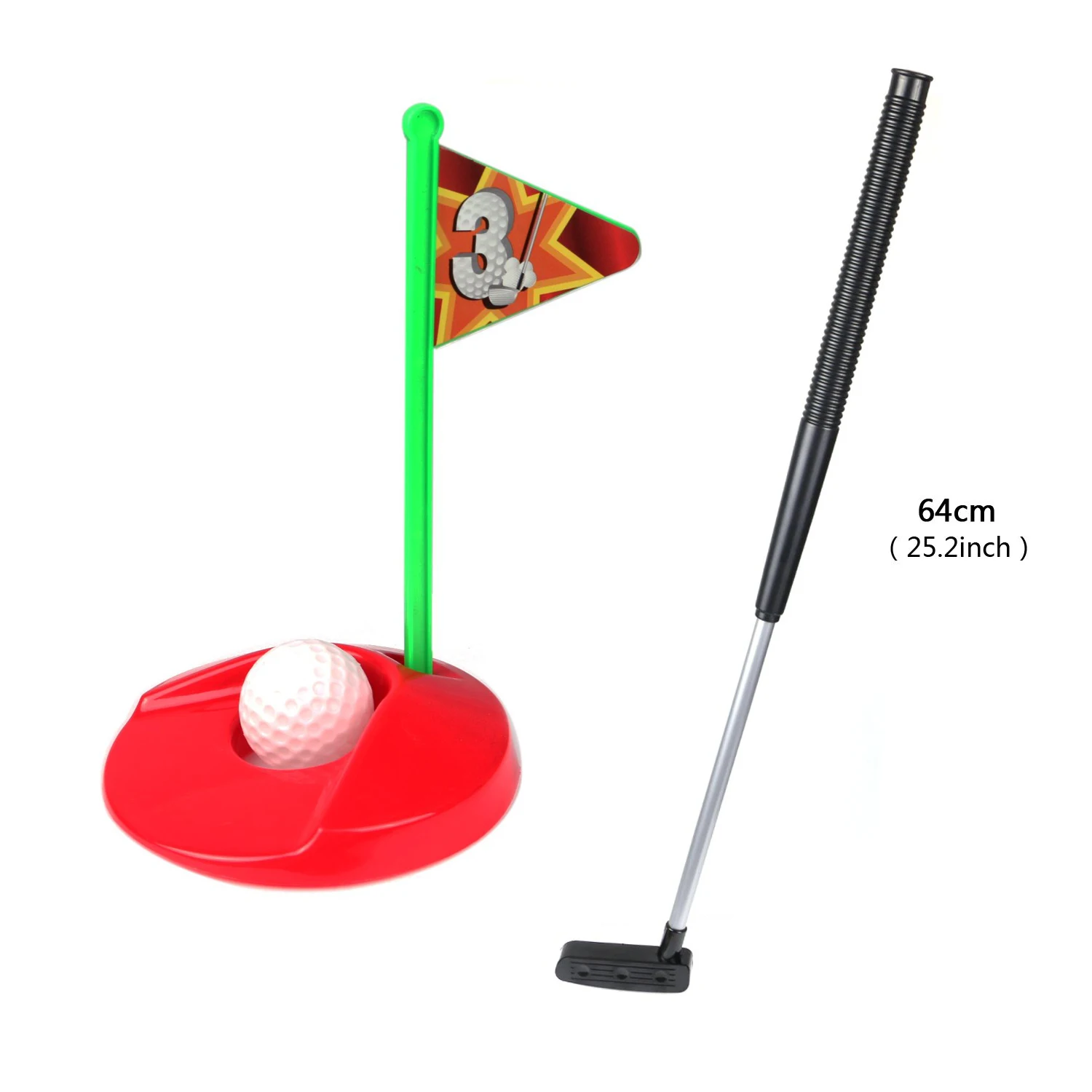 Novelty Mini Golf Potty Putter Bathroom Game Toy Trainer Set Putting Gift