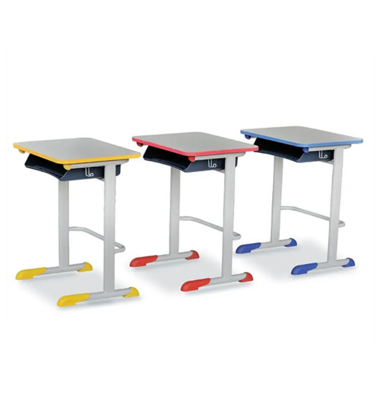 Wholesale Steel Tube Height Adjustable Drawer Desk For School Classroom Use