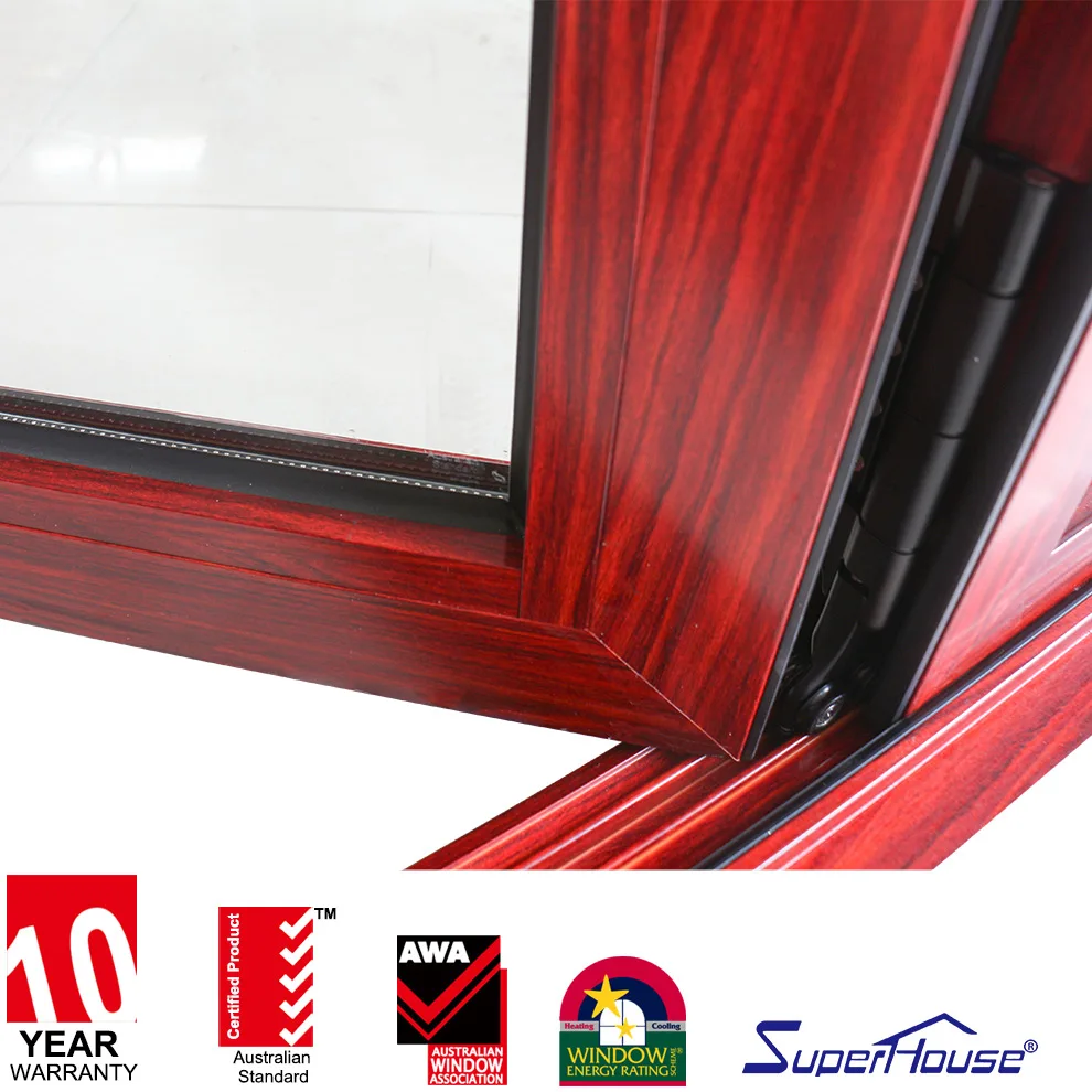 Special design commercial red wooden color folding door wholesale cheap price bifolding doors