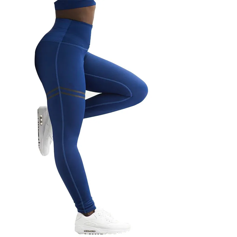 Yoga Leggings With Custom Logo Cheaper Strip Sports Clothing High Waist