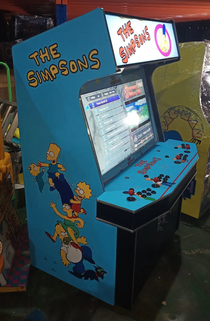 4-Person Wooden Frame Arcade Game Machine Three Kingdoms Master Hook ...