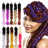 Wholesale Synthetic Ombre Colorful Extension Crochet Braid Hair