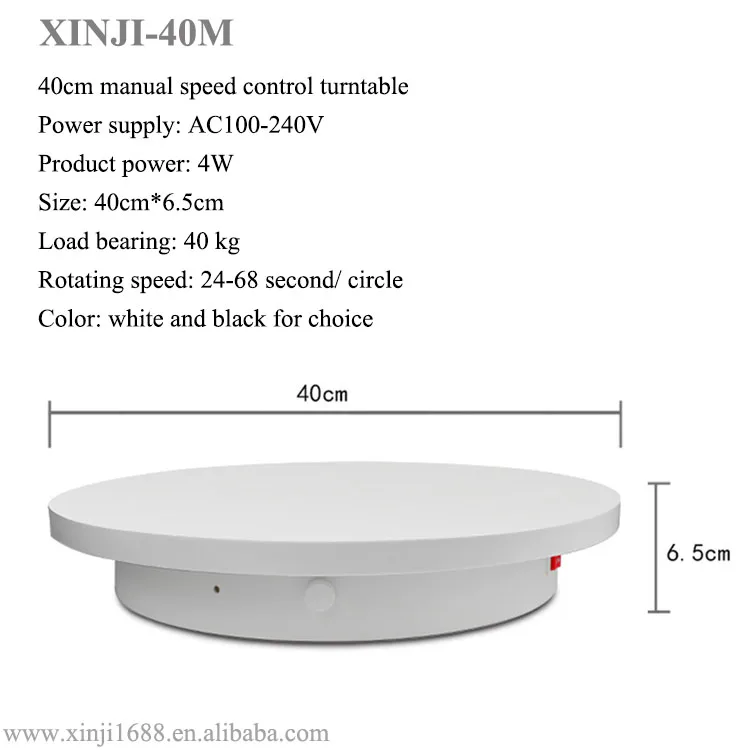 Details about   40cm Automatic Electric Remote Control Turntable Photography Display Stand NEW!! 