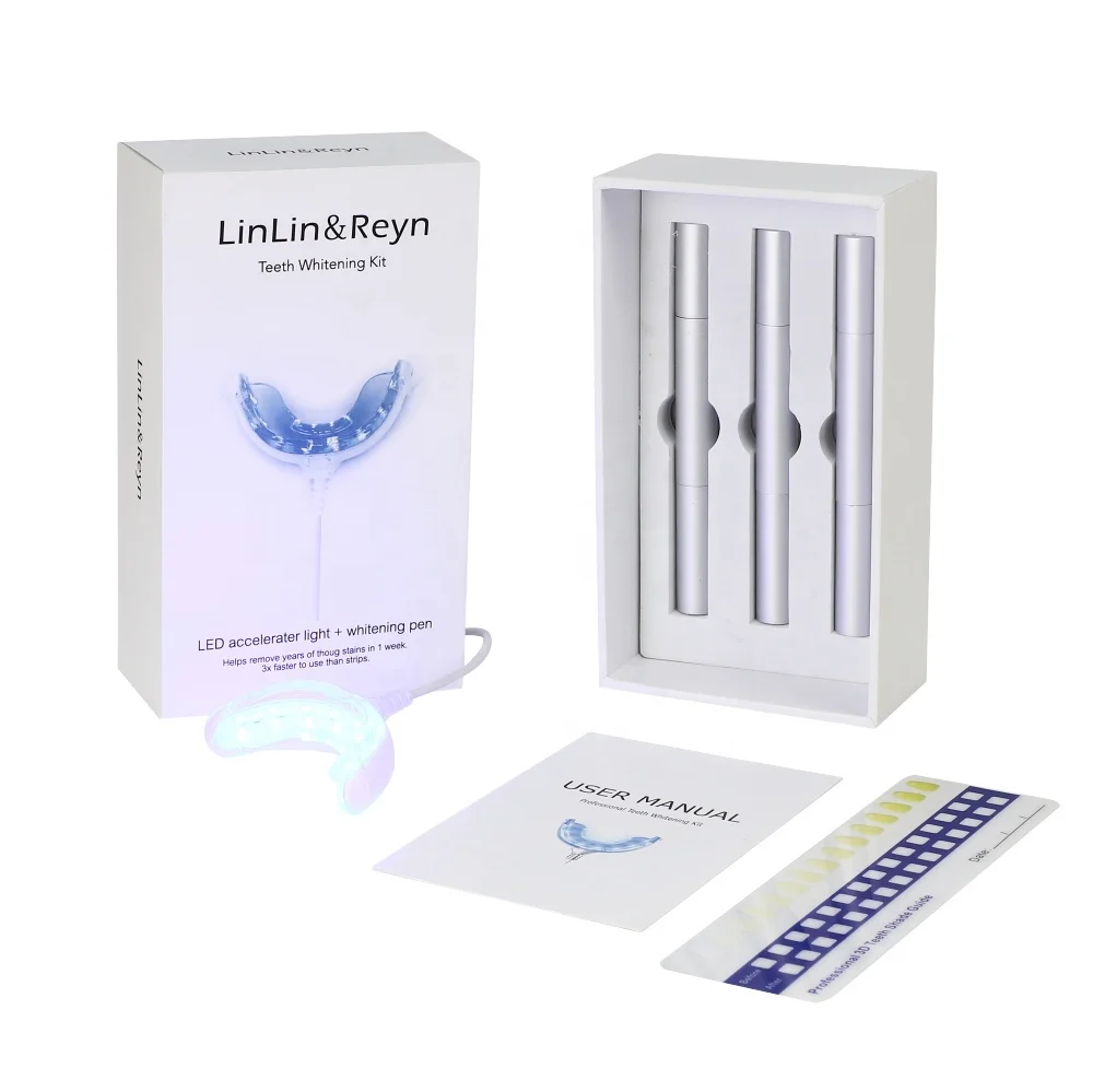Wired Phone Bleaching Teeth Whitening Accelerator Led Blue Light Kit