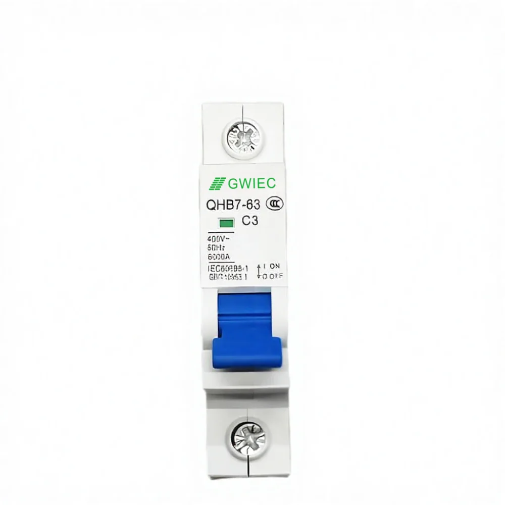 GWIEC QHB7-63 AC MCB 1P 6kA Industrial Miniature Circuit Breaker 400V ...