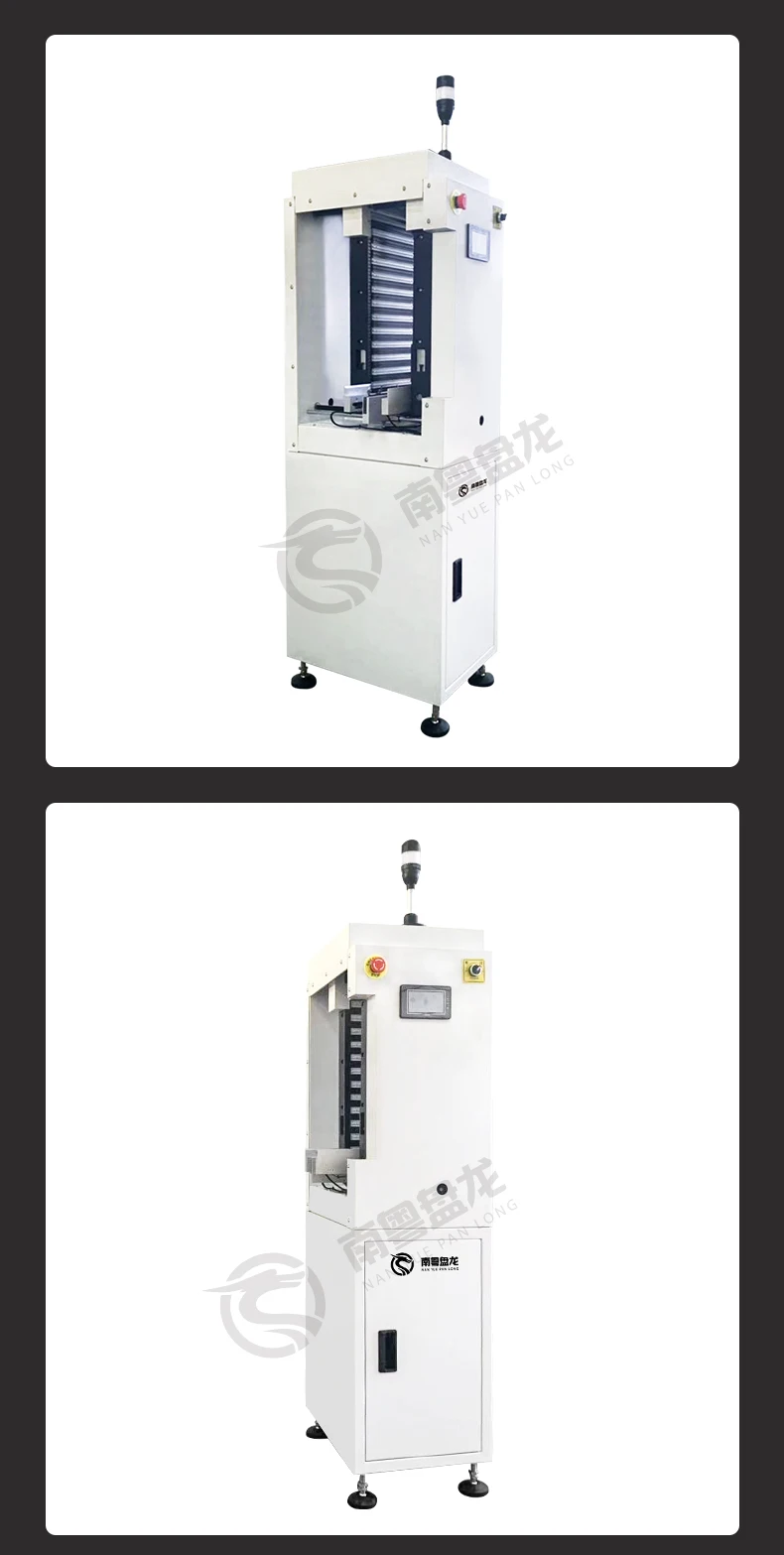 Fully automatic magazine box PCB loader for SMD SMT assembly line, mini PCB loader