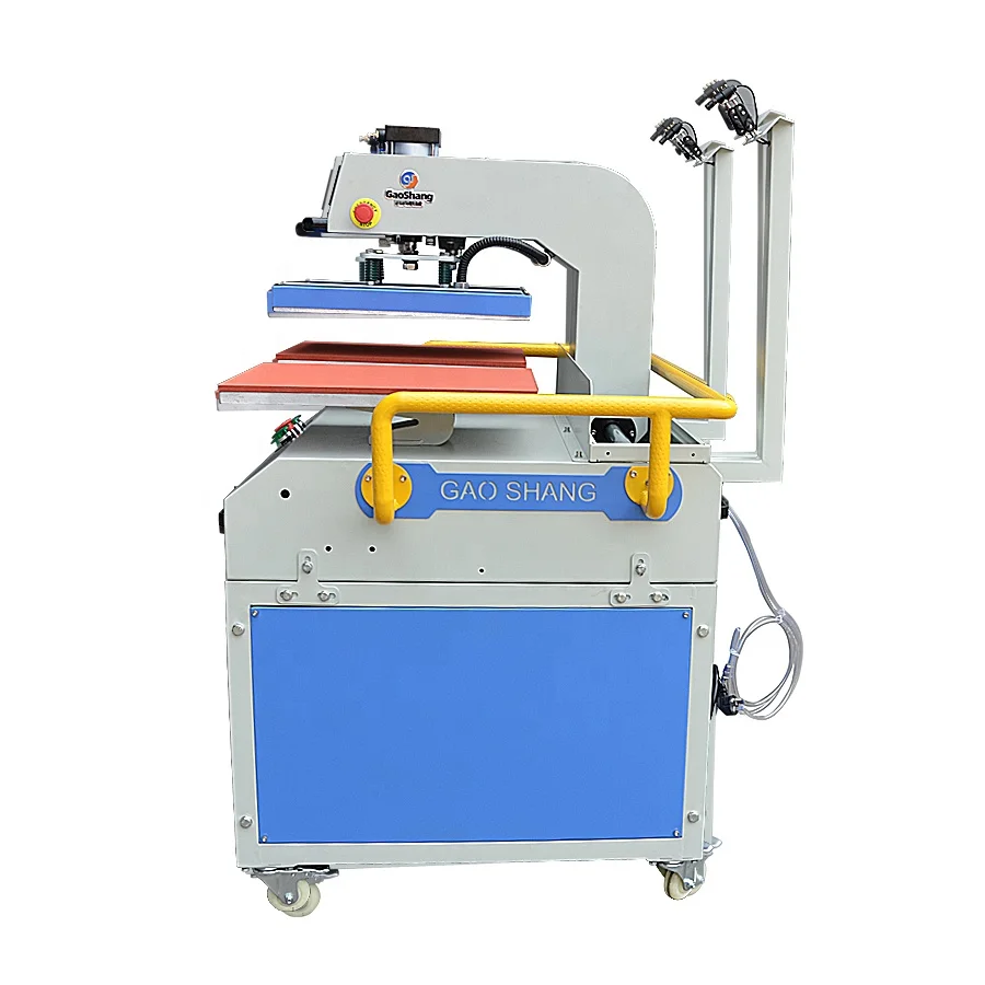 Automatic Pneumatic Double Head 40x60 Flatbed Transfer Machine New Sublimation Heat Press for T-Shirts and Vinyl Labels Print factory
