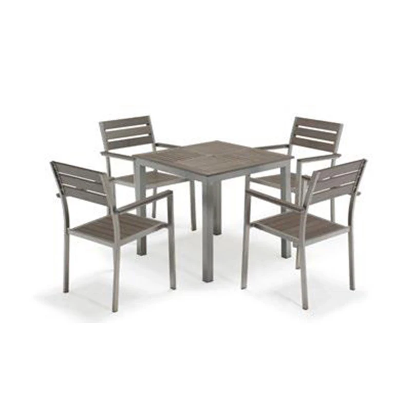 6 Seat Commercial & Residential Garden Chair And Table Aluminium