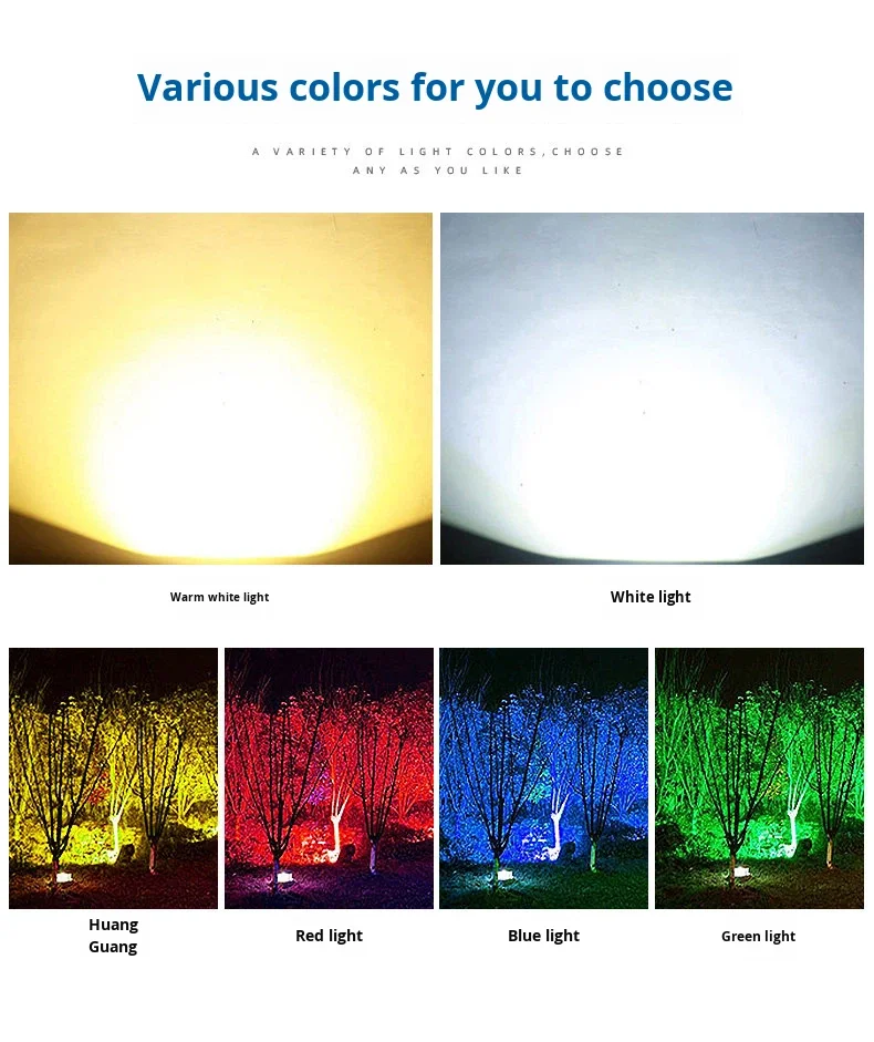 product led colorful ip65 waterproof outdoor floodlight spotlight for garden tree and landscape lighting-11