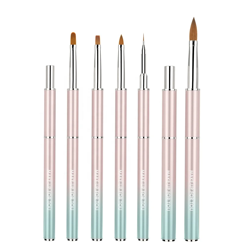 3D Nail Art Brush Kolinsky Hair Gel Nail Brush Set Brush For Nails