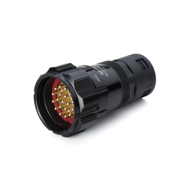 WEIPU WL52J19TADI IP67 Waterproof 19 Pins Power Socapex Style Connector male-contact plug for PG29 Plastic hose adapter