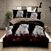 3D Cat Bedding Sets Double Queen Bedding Duvet Cover+Pillowcase Bedding Set Luxury
