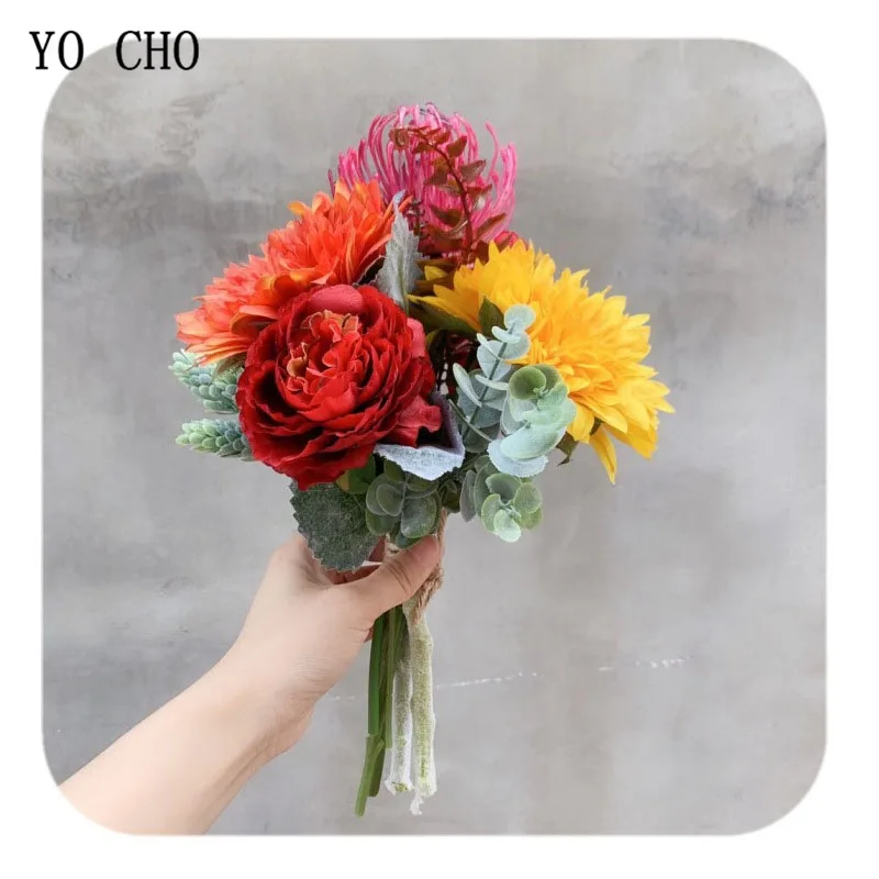 Yo Cho Buket Bunga Matahari Buatan Tangan Bunga Dinding Dekorasi Buatan Tangan Warna Kuning Buy Bunga Matahari Buatan Buatan Dinding Bunga Dekorasi Bunga Product On Alibaba Com
