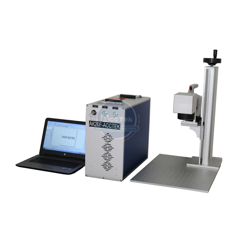Portable laser printer metal laser engraver 20w fiber laser marking machine