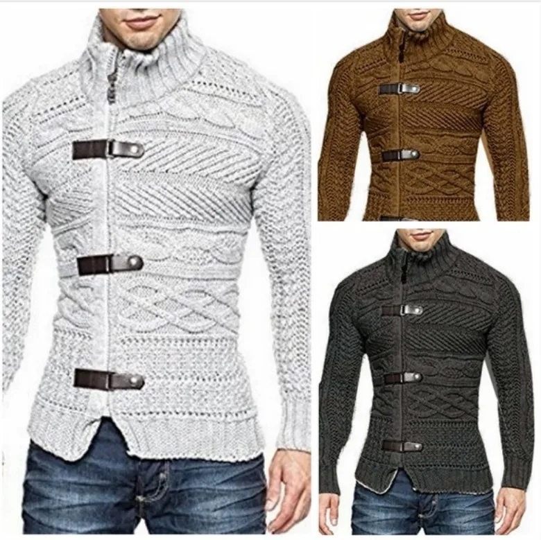 2020 Wholesale Men Cardigan Sweater Printed Oversized Men's Sweater Cardigan Sweater High Quality