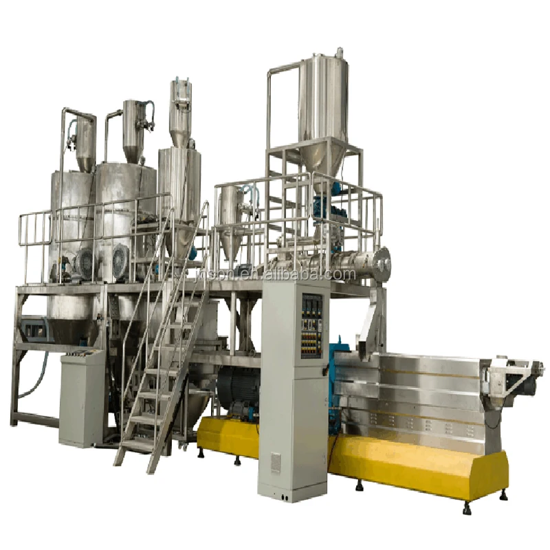 200-260kg/h Double Screw Food Extruder Floating Fish Feed Production Line Machine