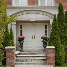 Жилой твердой древесины двери вишня стального дерева для главной входной двери