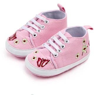 Spring&autumn Canvas Soft Sole Baby Boy Shoes Baby Walking Shoes factory