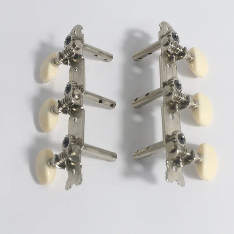 2x2 2-on-Plate Classic Style Ukulele Tuning Keys Tuners Head Pegs Nickel 