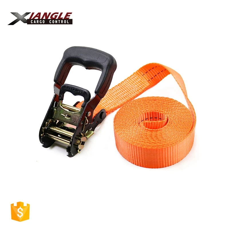 38mm 1.5 Inch Heavy Duty Truck Rubber Ratchet Cargo Adjustable Lashing