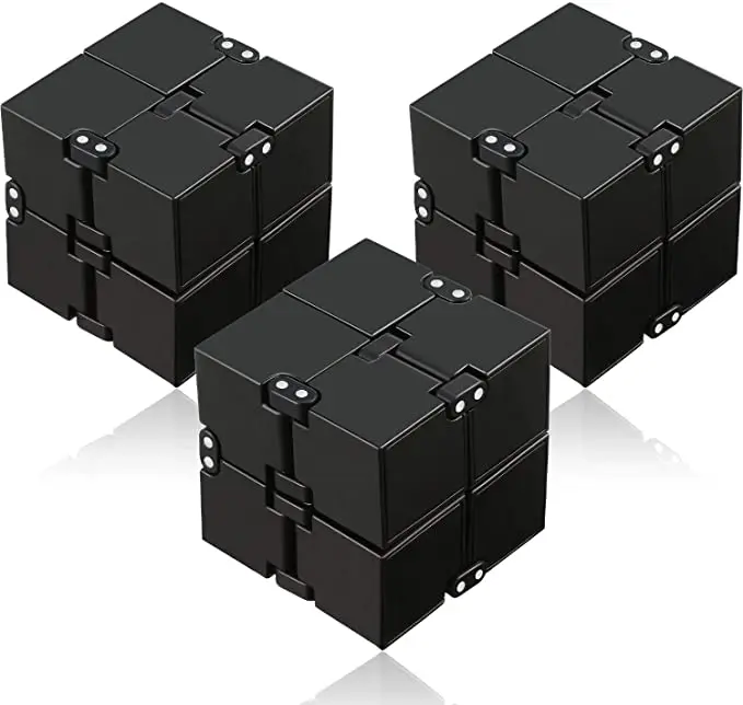 

Infinity Cube Fidget Toy,5 Pieces, Black .white .grey .blue .mixed color