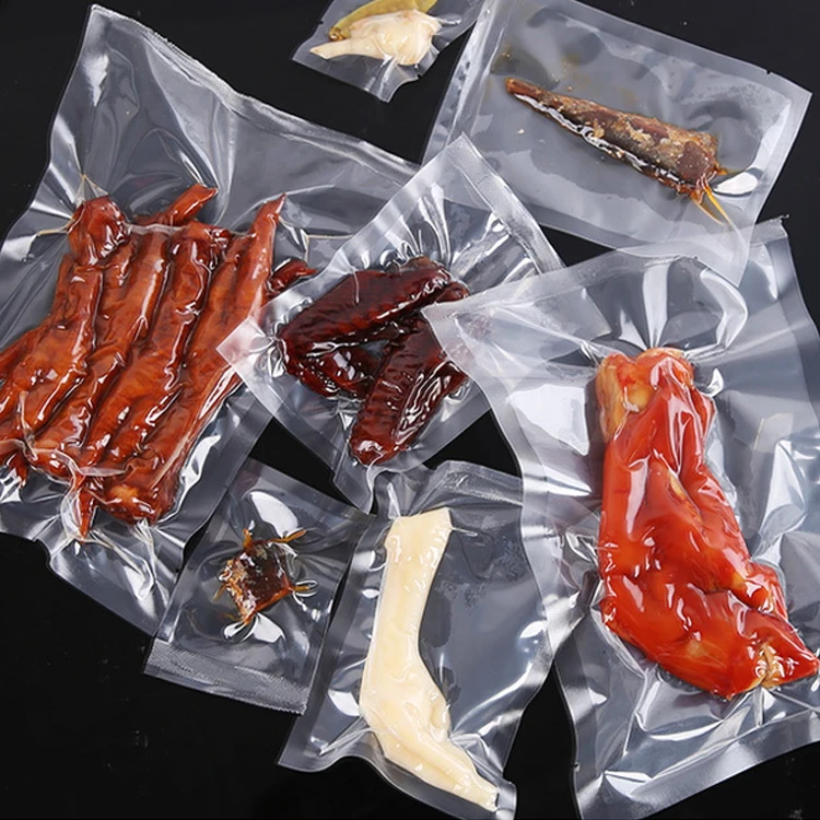 Clear Resealable Vacuum Food Bags For Both Dried And Wet Fresh Food