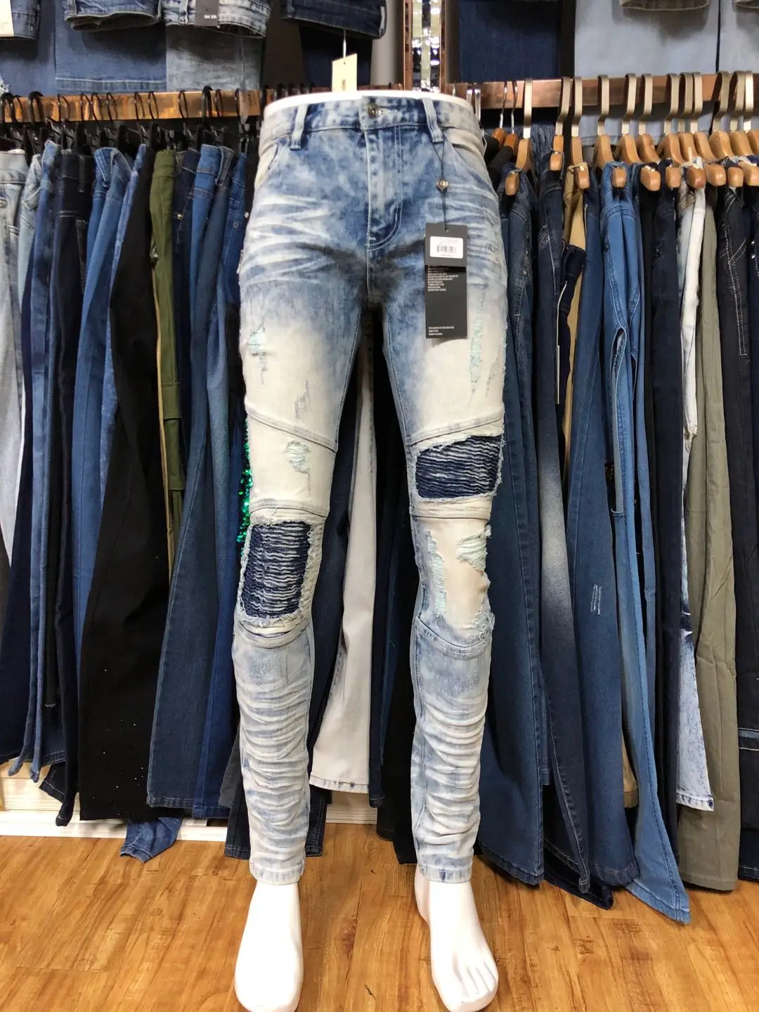 Brand New Grade B Jeans For Men Straight Denim Pants Trousers Guangzhou