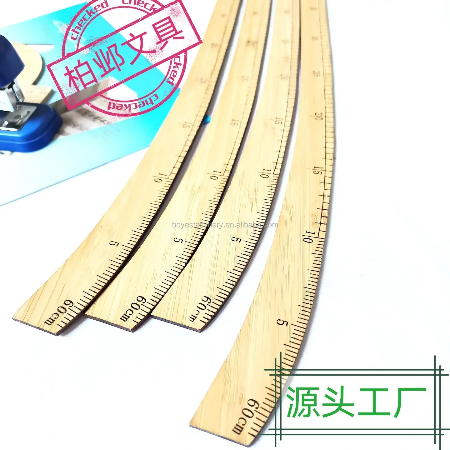 Professional Engineering Design Rulers Curved Ruler Bamboo Ruler Bamboo