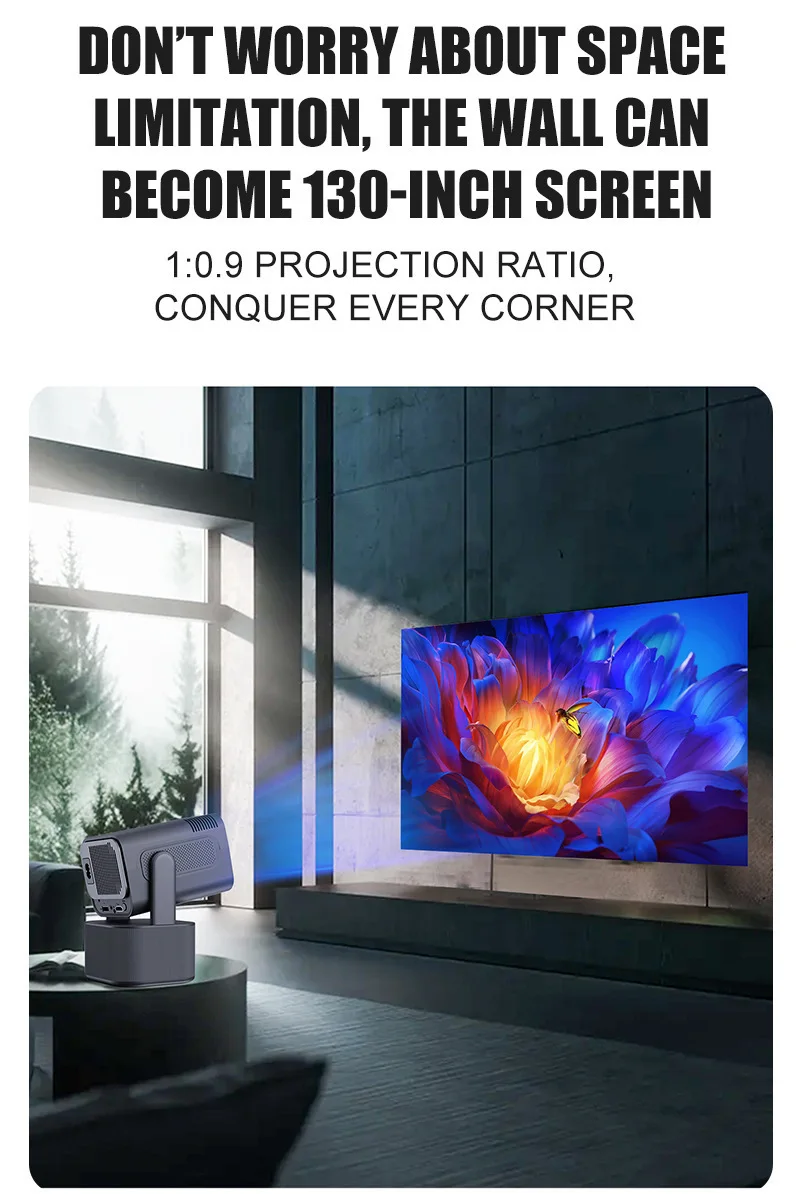 Projector Definition Computer Rgb YS-301 Ultra-High-Definition Mini Projector RGB for Home Theatre ...