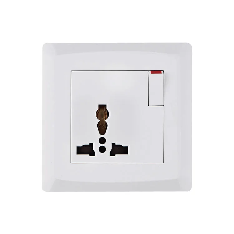 Best Selling Electrical Home Use UK Standard White Switches and Socket 13A 250V Socket Outlet Light Wall Switches With USB